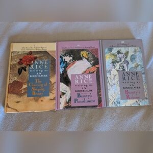 !!SOLD!! Anne Rice Sleeping Beauty Trilogy Book Set HARDCOVER A.N Roquelaure